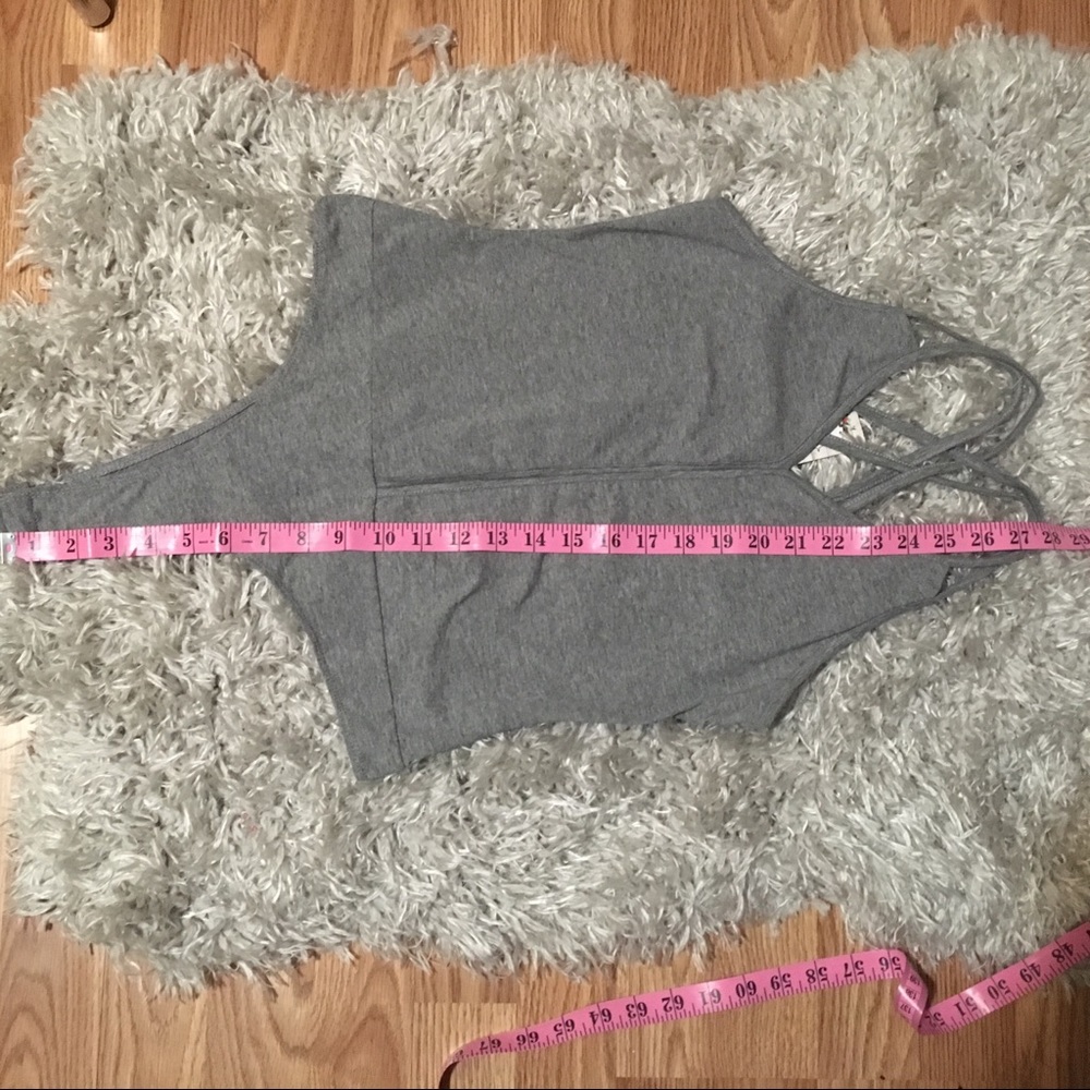 Couture Gypsy | Strappy Gray Bodysuit - Picture 5 of 7